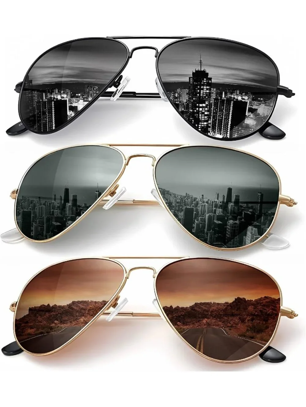 KALIYADI Classic Aviator Sunglasses for Men Women